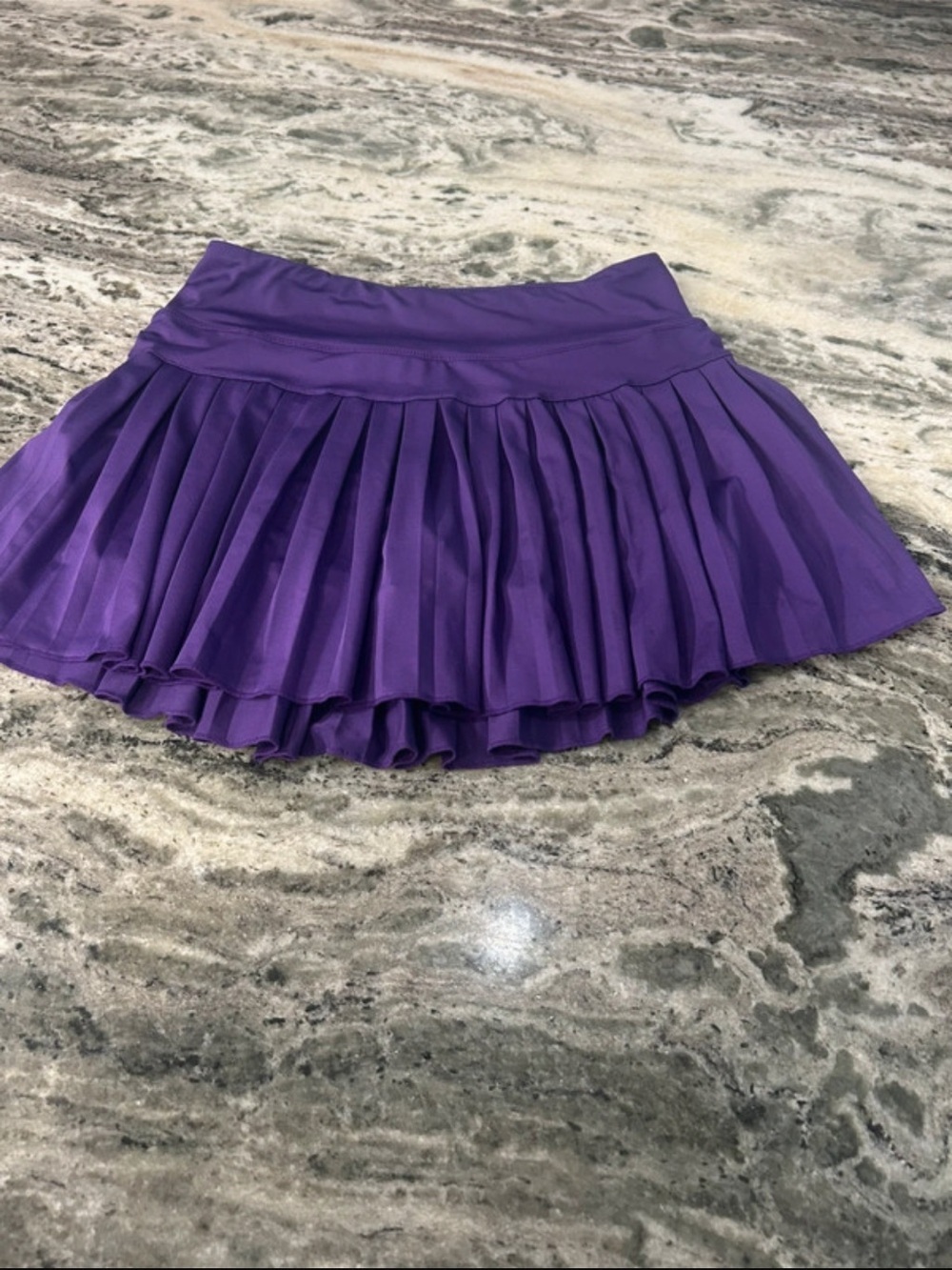 Gianni Bini Purple Pleated Mini Skirt
